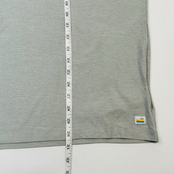 Vuori Strato Tech Polo Golf Shirt Mens XXL 2XL Gray Performance Chileno Bay - Picture 14 of 16